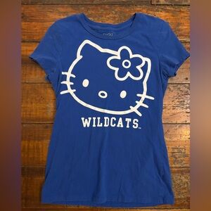 Hello Kitty Blue Wildcats Women’s Tee Size Small